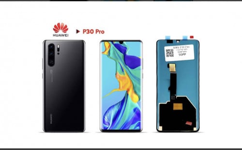 شاشة هواوي p30 pro + frame جودة عالية TEQSO