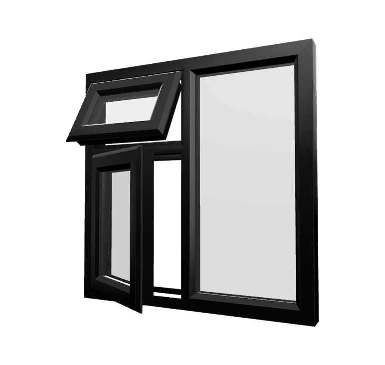 نوافذ UPVC (مفصلي - ثابت)