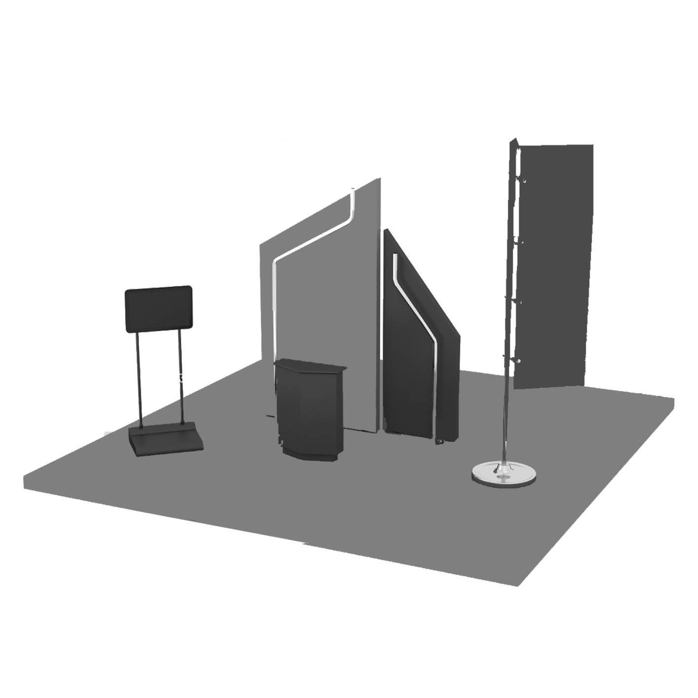 تصميم 3D (بوث معرض)