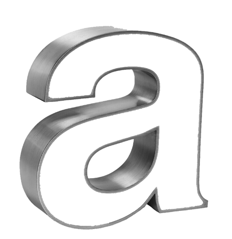 حروف بارزة ستنانلس ستيل