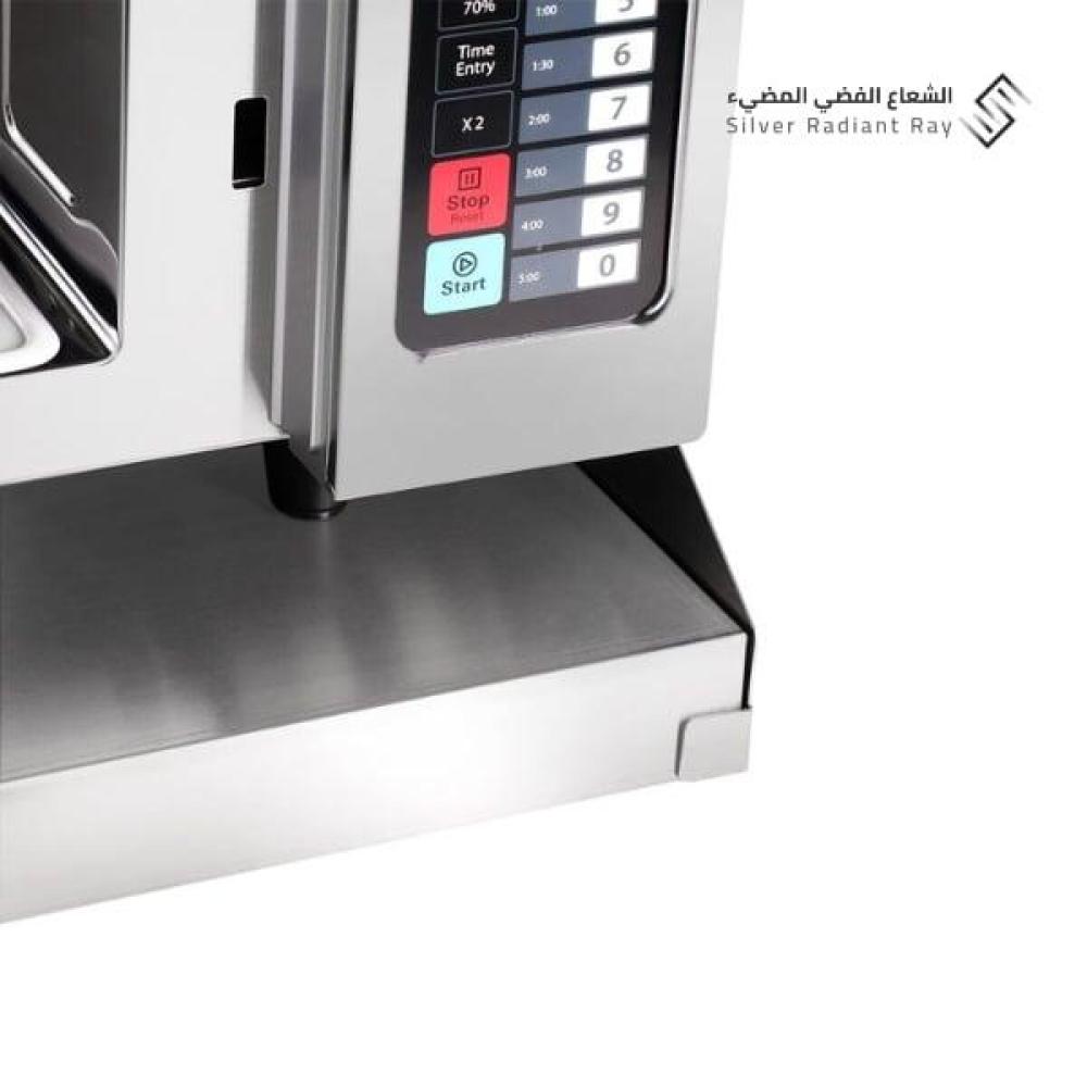 حامل ميكروويف استانلس ستيل صناعة سعودية - قوي ومتين بمقاس 59 سم