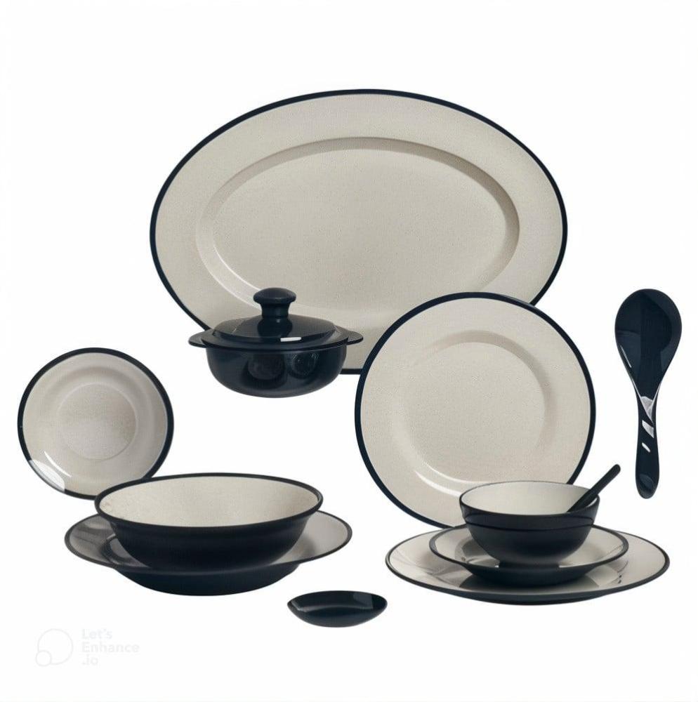 طقم سفرة ميلامين 40 قطعة فاخر