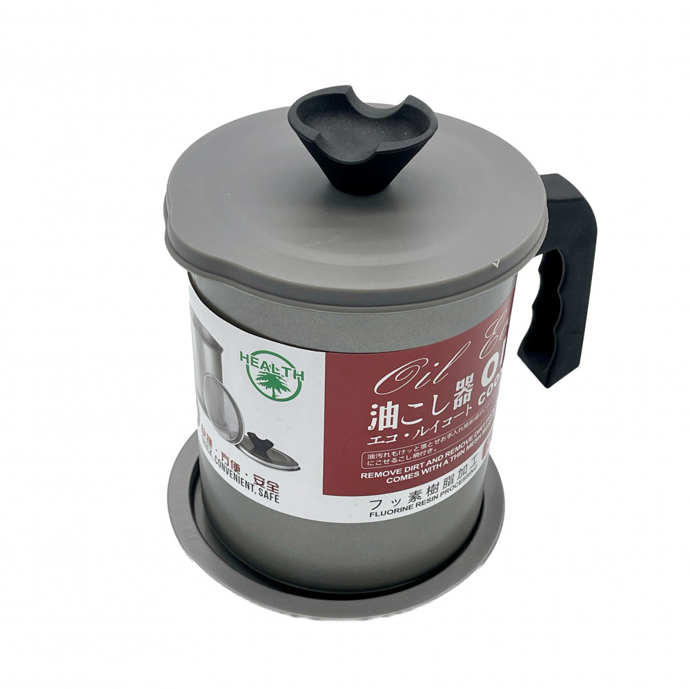 حافظة زيت مع صفاية  1.4 لتر