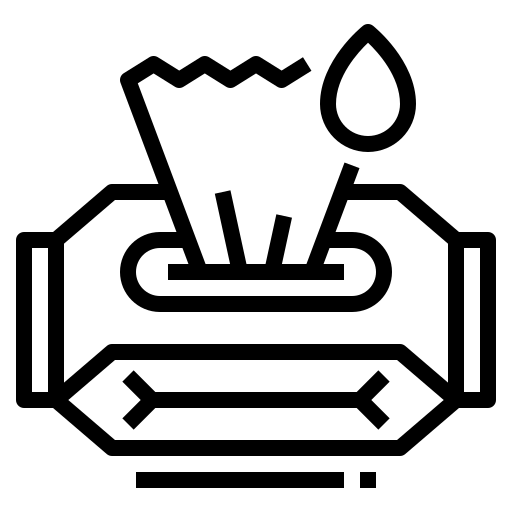 مناديل المبللة