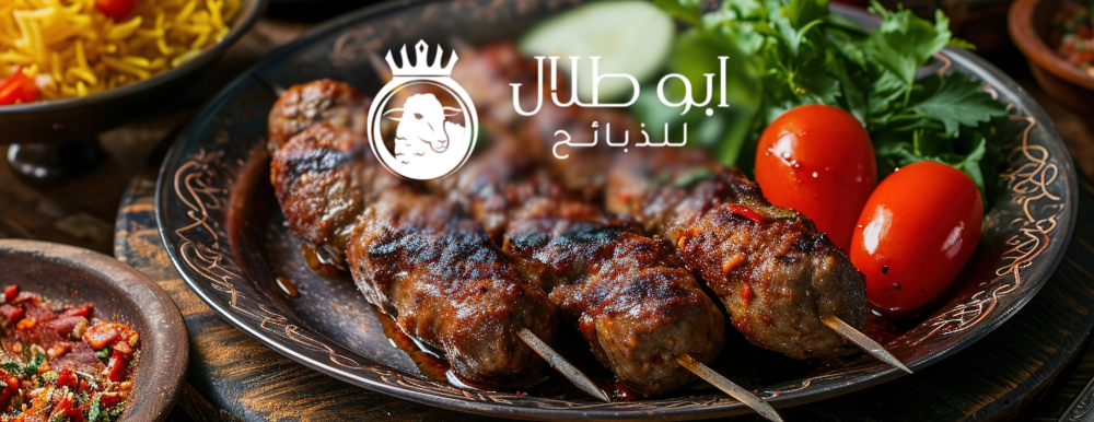 كباب لحم الغنم المفروم الشهي من أبو طلال للذبائح