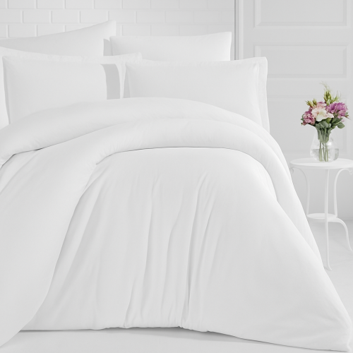 طقم مفارش بدون حشوة VIP فندقية 300غرزه سادة