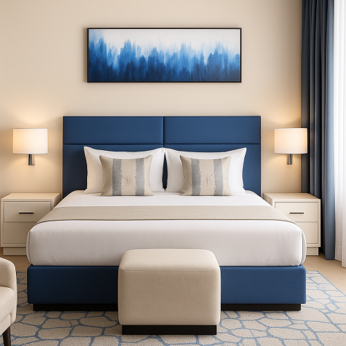 غرفة نوم مودرن بلو *