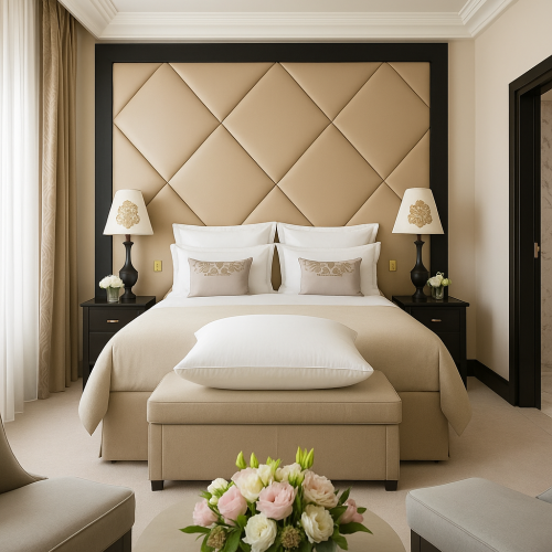 سرير غرفة نوم فندقية مودرن دايموند