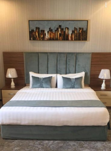 سرير غرفة نوم فندقية مودرن نيوجيرسي
