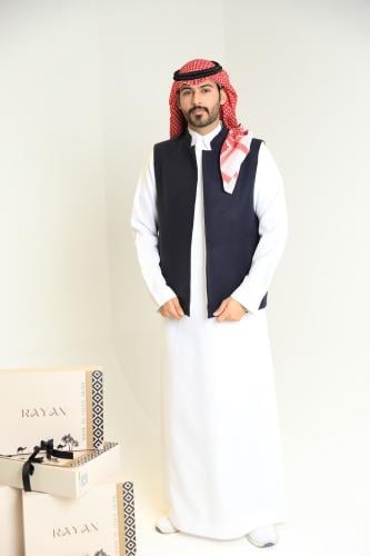 سديري جوخ دبل فيس كحلي واف واوف وايت