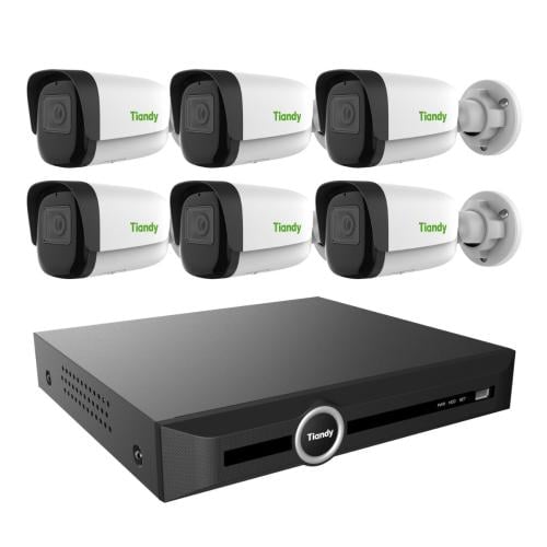 6 كاميرات شبكية 5 ميجـا IP -شامل التركيب