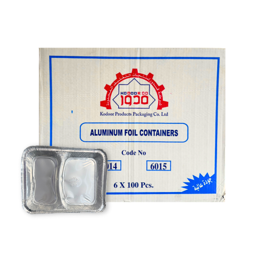 كرتون صحن مقسم 6015 (600 حبة)