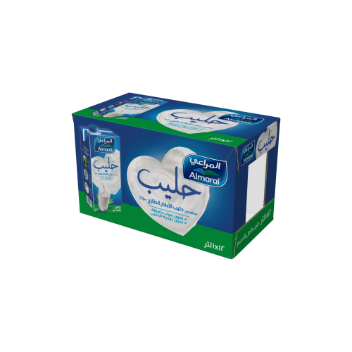 كرتون حليب المراعي كامل الدسم 1 لتر