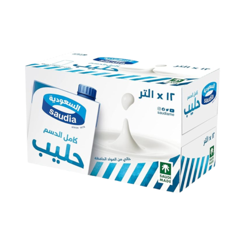 حليب السعودية كامل الدسم 1 لتر