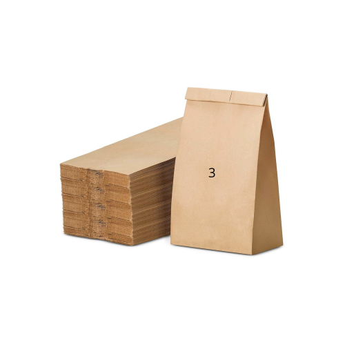 أكياس ورقية بني مقاس 3