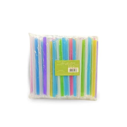 مصاص ملون عريض مغلف سكاي 10 مل