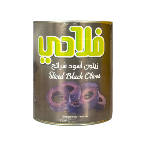 زيتون شرائح اسود فلاحي 3 كجم
