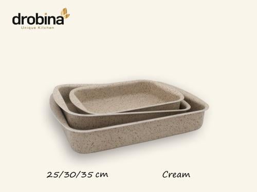 صواني غرانيت تركي دروبينا مستطيل كريم