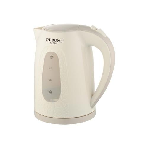 غلاية كهربائية ريبون بلاستيك 2200 واط ، سعة 2 لتر، فلتر تنقية مع مؤشر مستوى الماء