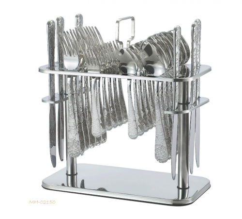 طقم ملاعق 30 قطعة فضي drobina