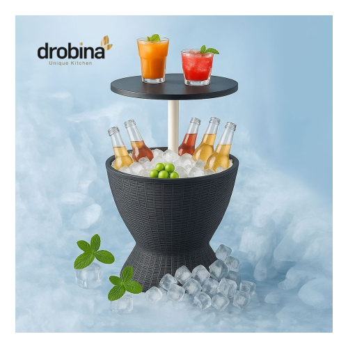 طاولة مع حافظة ثلج من دروبينا