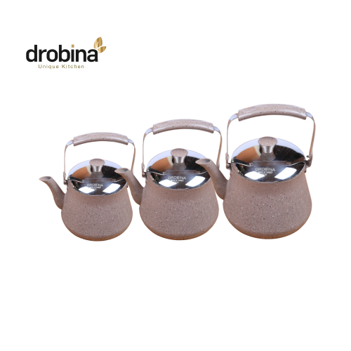 طقم براريد شاي جرانيت بني