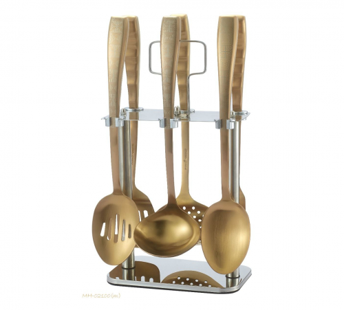 طقم ملاعق غرف 7 قطع برونز مات drobina