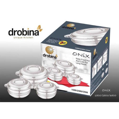 طقم حافظات drobina ستيل ONIX 3500