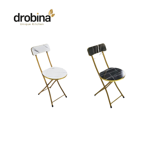 كرسي مفرد قابل للطي شكل رخامي _ ملون