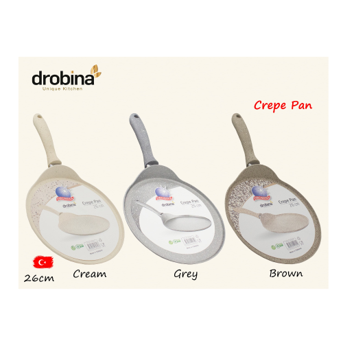 طاوة كريب جرانيت تركي دروبينا مقاس 26 _ ملون