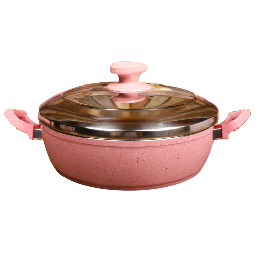 قدر غرانيت تركي دروبينا مسطح pink 30