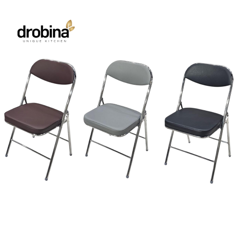 كرسي استيل مفرد قابل للطي _ ملون