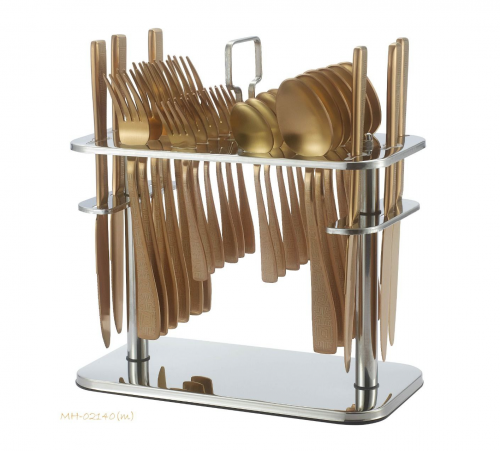 طقم ملاعق 30 قطعة برونز مات drobina