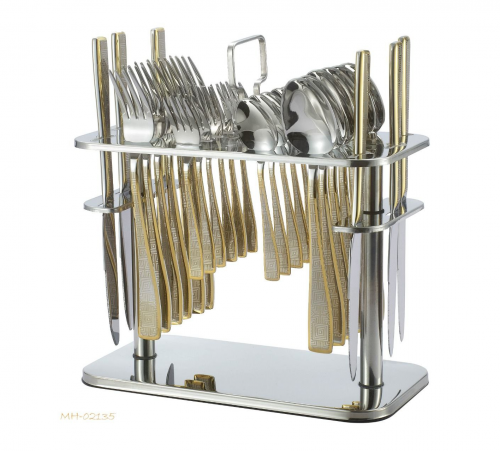 طقم ملاعق 30 قطعة ذهبي drobina