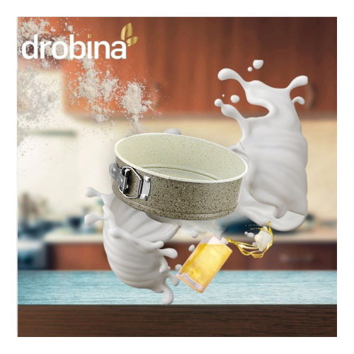 قالب كيك بقفل 22سم دروبينا  Grey