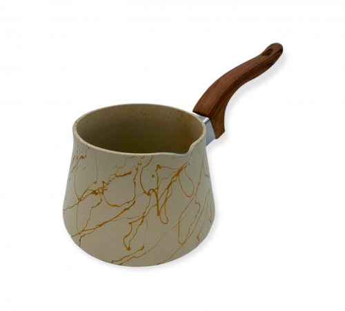 ركوة قهوة غرانيت مقاس 3 كريم خشبي