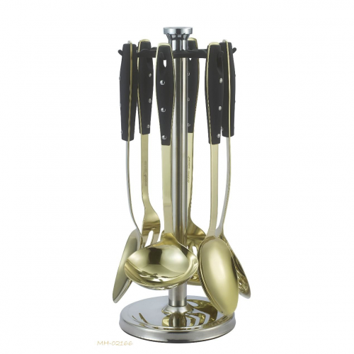 طقم ملاعق غرف 7 قطع BLACK ذهبي drobina