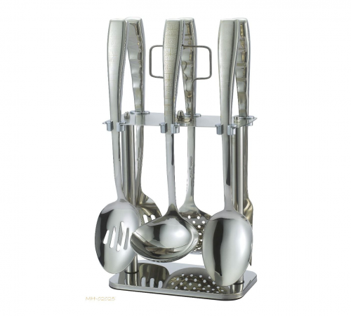 طقم ملاعق غرف 7 قطع فضي drobina