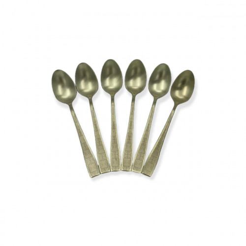 ملاعق حلا drobina ذهبي ليزر مات