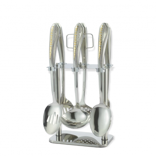 طقم ملاعق غرف 7 قطع ذهبي drobina