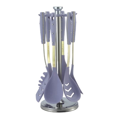 ملاعق غرف 7 قطع سيلكون PURPLE ذهبي drobina