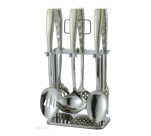 طقم ملاعق غرف 7 قطع ذهبي drobina