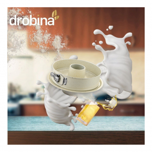قالب كيك بقفل وعامود 24سم دروبينا CREAM