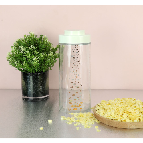 مرطبان زجاج 2 لتر كريم