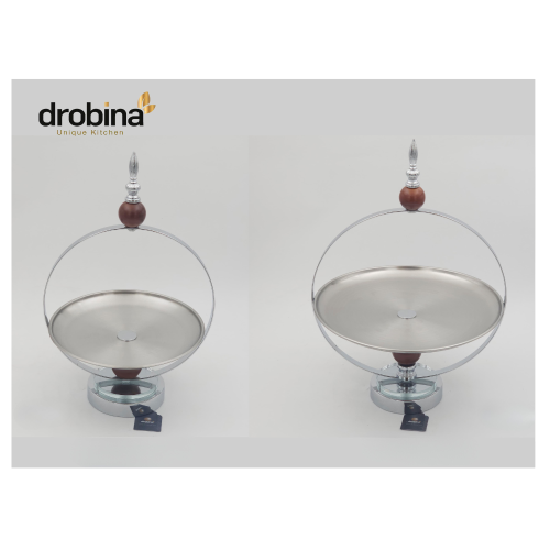 شيالة حلويات بقاعدة فضية