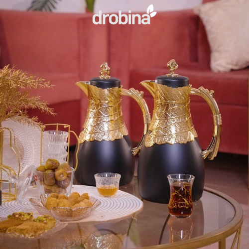 طقم ترامس اسود ذهبي دروبينا