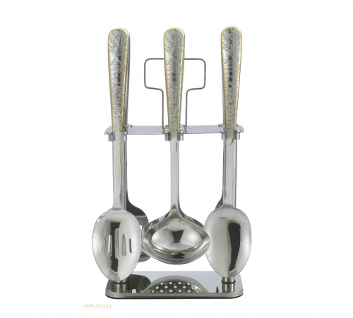 طقم ملاعق غرف 7 قطع ذهبي drobina