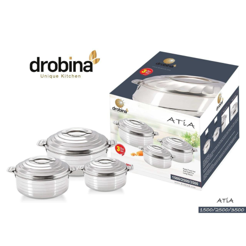 طقم حافظات drobina ستيل ATIA 3500