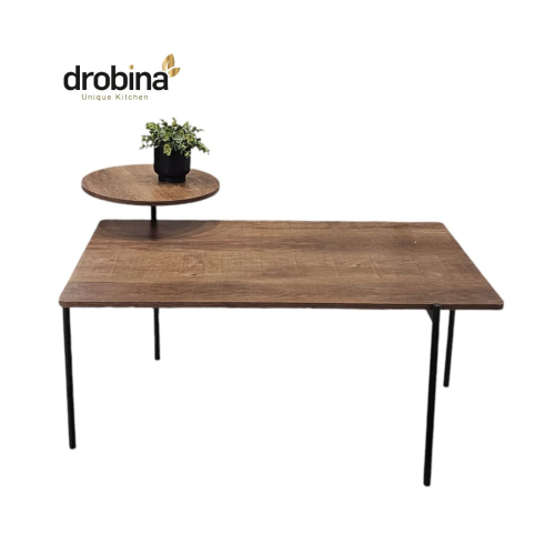 طاولة مستطيل خشب قطعتين