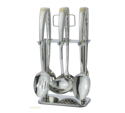 طقم ملاعق غرف 7 قطع ذهبي drobina